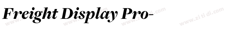 Freight Display Pro字体转换